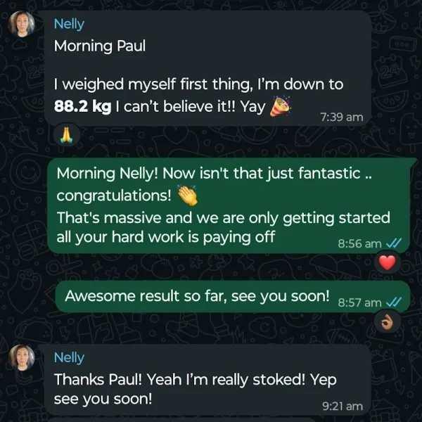 Client review mobile personal training North Rocks